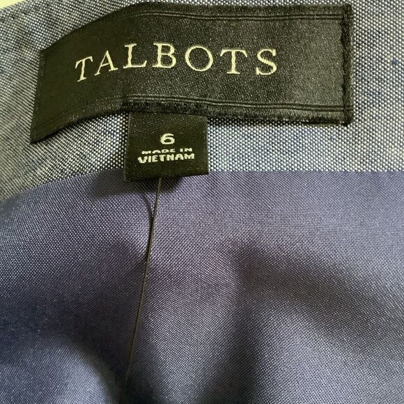 NWT ❤️ Talbots Denim Embroidered Skirt. - Picture 5 of 5